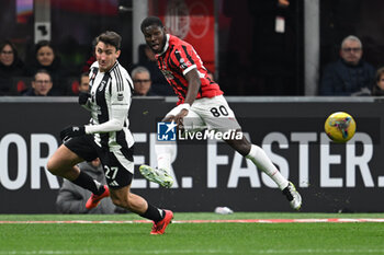 2024-11-23 - Yunus Musah of AC Milan during the Italian Serie A football match between AC Milan and FC Juventus on November 23, 2024 at Giuseppe Meazza San Siro Siro stadium in Milan, Italy - AC MILAN VS JUVENTUS FC - ITALIAN SERIE A - SOCCER