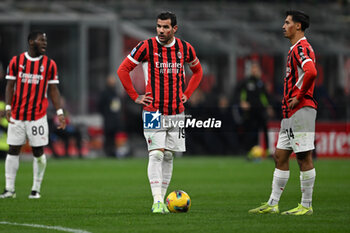 2024-11-23 - Theo Hernandez of AC Milan and Tijjani Reijnders AC MIlan during the Italian Serie A football match between AC Milan and FC Juventus on November 23, 2024 at Giuseppe Meazza San Siro Siro stadium in Milan, Italy - AC MILAN VS JUVENTUS FC - ITALIAN SERIE A - SOCCER