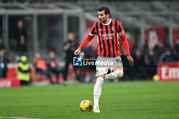 2024-11-23 - Theo Hernandez of AC Milan and AC MIlan during the Italian Serie A football match between AC Milan and FC Juventus on November 23, 2024 at Giuseppe Meazza San Siro Siro stadium in Milan, Italy - AC MILAN VS JUVENTUS FC - ITALIAN SERIE A - SOCCER