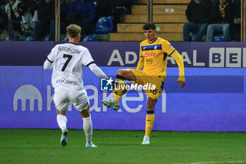 2024-11-23 - Adrian Benedyczak (Parma Calcio) fights for the ball against Raoul Bellanova (Atalanta BC) - PARMA CALCIO VS ATALANTA BC - ITALIAN SERIE A - SOCCER