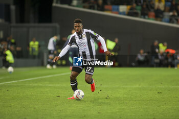 2024-11-02 - Christian Kabasele of Udinese FC play the ball during Udinese Calcio vs Juventus FC, 11° Serie A Enilive 2024-25 game at Bluenergy stadium in Udine (UD), Italy, on November 02, 2024. - UDINESE CALCIO VS JUVENTUS FC - ITALIAN SERIE A - SOCCER