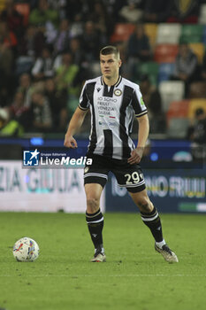 2024-11-02 - Jaka Bijol of Udinese FC play the ball during Udinese Calcio vs Juventus FC, 11° Serie A Enilive 2024-25 game at Bluenergy stadium in Udine (UD), Italy, on November 02, 2024. - UDINESE CALCIO VS JUVENTUS FC - ITALIAN SERIE A - SOCCER