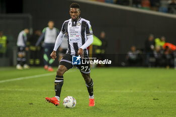 2024-11-02 - Christian Kabasele of Udinese FC play the ball during Udinese Calcio vs Juventus FC, 11° Serie A Enilive 2024-25 game at Bluenergy stadium in Udine (UD), Italy, on November 02, 2024. - UDINESE CALCIO VS JUVENTUS FC - ITALIAN SERIE A - SOCCER