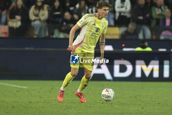 2024-11-02 - Nicolò Savona of Juventus FC play the ball during Udinese Calcio vs Juventus FC, 11° Serie A Enilive 2024-25 game at Bluenergy stadium in Udine (UD), Italy, on November 02, 2024. - UDINESE CALCIO VS JUVENTUS FC - ITALIAN SERIE A - SOCCER