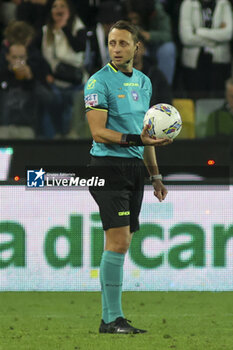 2024-11-02 - the Referee Rosario Abisso play the ball during Udinese Calcio vs Juventus FC, 11° Serie A Enilive 2024-25 game at Bluenergy stadium in Udine (UD), Italy, on November 02, 2024. - UDINESE CALCIO VS JUVENTUS FC - ITALIAN SERIE A - SOCCER