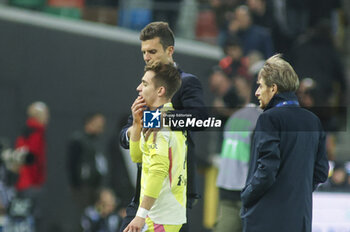 2024-11-02 - Thiago Motta Head Coach of Juventus FC speaks to Francisco Conceicao of Juventus FC at the end of Udinese Calcio vs Juventus FC, 11° Serie A Enilive 2024-25 game at Bluenergy stadium in Udine (UD), Italy, on November 02, 2024. - UDINESE CALCIO VS JUVENTUS FC - ITALIAN SERIE A - SOCCER