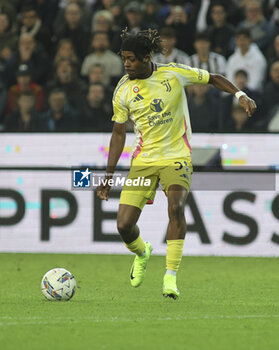 2024-11-02 - Samuel Mbangula of Juventus FC play the ball during Udinese Calcio vs Juventus FC, 11° Serie A Enilive 2024-25 game at Bluenergy stadium in Udine (UD), Italy, on November 02, 2024. - UDINESE CALCIO VS JUVENTUS FC - ITALIAN SERIE A - SOCCER