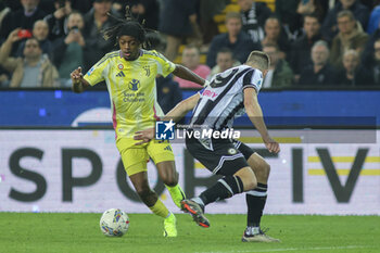 2024-11-02 - Samuel Mbangula of Juventus FC battle for the ball with Jaka Bijol of Udinese FC during Udinese Calcio vs Juventus FC, 11° Serie A Enilive 2024-25 game at Bluenergy stadium in Udine (UD), Italy, on November 02, 2024. - UDINESE CALCIO VS JUVENTUS FC - ITALIAN SERIE A - SOCCER