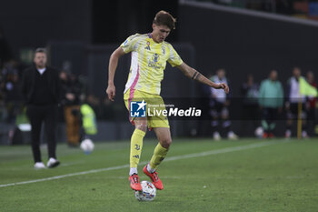 2024-11-02 - Nicolò Savona of Juventus FC play the ball during Udinese Calcio vs Juventus FC, 11° Serie A Enilive 2024-25 game at Bluenergy stadium in Udine (UD), Italy, on November 02, 2024. - UDINESE CALCIO VS JUVENTUS FC - ITALIAN SERIE A - SOCCER