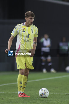 2024-11-02 - Nicolò Savona of Juventus FC play the ball during Udinese Calcio vs Juventus FC, 11° Serie A Enilive 2024-25 game at Bluenergy stadium in Udine (UD), Italy, on November 02, 2024. - UDINESE CALCIO VS JUVENTUS FC - ITALIAN SERIE A - SOCCER