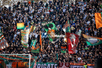 2024-10-20 - Venezia’s supporters during the Italian Serie A soccer championship football match between Venezia FC and Atalanta BC at Pierluigi Penzo Stadium on October 20th, 2024, Venezia, Italy - VENEZIA FC VS ATALANTA BC - ITALIAN SERIE A - SOCCER