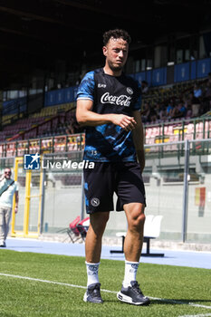 2024-07-26 - Napoli's Kosovar defender Amir Rrahmani during SSC Napoli's 2024-25 preseason training camp in Castel Di Sangro, Abruzzo, Italy. - NAPOLI - PRESS CONFERENCE AND TRAINING - ITALIAN SERIE A - SOCCER