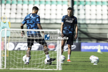 2024-07-26 - SSC Napoli's Italian defender Alessandro Buongiorno during SSC Napoli's 2024-25 preseason training camp in Castel Di Sangro, Abruzzo, Italy. - NAPOLI - PRESS CONFERENCE AND TRAINING - ITALIAN SERIE A - SOCCER