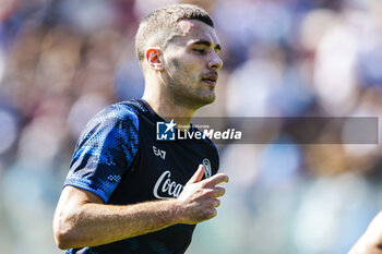 2024-07-26 - SSC Napoli's Italian defender Alessandro Buongiorno during SSC Napoli's 2024-25 preseason training camp in Castel Di Sangro, Abruzzo, Italy. - NAPOLI - PRESS CONFERENCE AND TRAINING - ITALIAN SERIE A - SOCCER