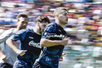 2024-07-26 - SSC Napoli's Italian defender Alessandro Buongiorno during SSC Napoli's 2024-25 preseason training camp in Castel Di Sangro, Abruzzo, Italy. - NAPOLI - PRESS CONFERENCE AND TRAINING - ITALIAN SERIE A - SOCCER