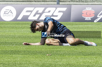 2024-07-26 - Napoli's Georgian forward Khvicha Kvaratskhelia during SSC Napoli's 2024-25 preseason training camp in Castel Di Sangro, Abruzzo, Italy. - NAPOLI - PRESS CONFERENCE AND TRAINING - ITALIAN SERIE A - SOCCER