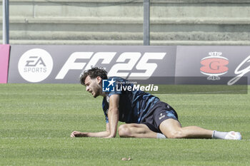 2024-07-26 - Napoli's Georgian forward Khvicha Kvaratskhelia during SSC Napoli's 2024-25 preseason training camp in Castel Di Sangro, Abruzzo, Italy. - NAPOLI - PRESS CONFERENCE AND TRAINING - ITALIAN SERIE A - SOCCER