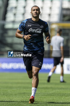 2024-07-26 - Napoli's Italian defender Francesco Mezzoni during SSC Napoli's 2024-25 preseason training camp in Castel Di Sangro, Abruzzo, Italy. - NAPOLI - PRESS CONFERENCE AND TRAINING - ITALIAN SERIE A - SOCCER