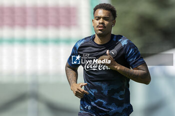 2024-07-26 - Napoli's Belgian forward Cyril Ngonge during SSC Napoli's 2024-25 preseason training camp in Castel Di Sangro, Abruzzo, Italy. - NAPOLI - PRESS CONFERENCE AND TRAINING - ITALIAN SERIE A - SOCCER