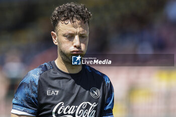 2024-07-26 - Napoli's Kosovar defender Amir Rrahmani during SSC Napoli's 2024-25 preseason training camp in Castel Di Sangro, Abruzzo, Italy. - NAPOLI - PRESS CONFERENCE AND TRAINING - ITALIAN SERIE A - SOCCER