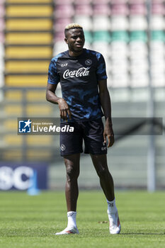 2024-07-26 - Napoli's Nigerian forward Victor Osimhen during SSC Napoli's 2024-25 preseason training camp in Castel Di Sangro, Abruzzo, Italy. - NAPOLI - PRESS CONFERENCE AND TRAINING - ITALIAN SERIE A - SOCCER