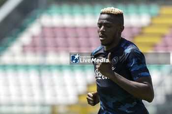 2024-07-26 - Napoli's Nigerian forward Victor Osimhen during SSC Napoli's 2024-25 preseason training camp in Castel Di Sangro, Abruzzo, Italy. - NAPOLI - PRESS CONFERENCE AND TRAINING - ITALIAN SERIE A - SOCCER