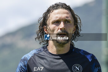 2024-07-26 - Napoli's Portuguese defender Mario Rui during SSC Napoli's 2024-25 preseason training camp in Castel Di Sangro, Abruzzo, Italy. - NAPOLI - PRESS CONFERENCE AND TRAINING - ITALIAN SERIE A - SOCCER