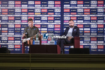 2024-07-26 - Press conference of Napoli's Italian defender Giovanni Di Lorenzo and SSC Napoli’s sport director Giovanni Manna during SSC Napoli's 2024-25 preseason training camp in Castel Di Sangro, Abruzzo, Italy. - NAPOLI - PRESS CONFERENCE AND TRAINING - ITALIAN SERIE A - SOCCER