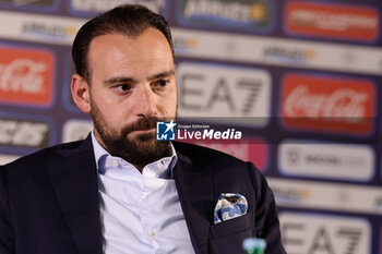 2024-07-26 - Press conference of SSC Napoli’s sport director Giovanni Manna during SSC Napoli's 2024-25 preseason training camp in Castel Di Sangro, Abruzzo, Italy. - NAPOLI - PRESS CONFERENCE AND TRAINING - ITALIAN SERIE A - SOCCER