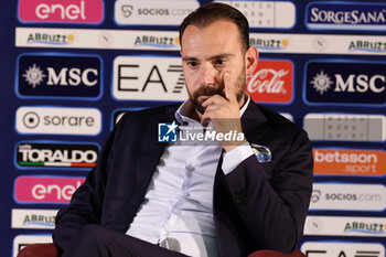 2024-07-26 - Press conference of SSC Napoli’s sport director Giovanni Manna during SSC Napoli's 2024-25 preseason training camp in Castel Di Sangro, Abruzzo, Italy. - NAPOLI - PRESS CONFERENCE AND TRAINING - ITALIAN SERIE A - SOCCER