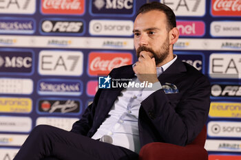 2024-07-26 - Press conference of SSC Napoli’s sport director Giovanni Manna during SSC Napoli's 2024-25 preseason training camp in Castel Di Sangro, Abruzzo, Italy. - NAPOLI - PRESS CONFERENCE AND TRAINING - ITALIAN SERIE A - SOCCER