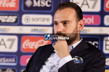 2024-07-26 - Press conference of SSC Napoli’s sport director Giovanni Manna during SSC Napoli's 2024-25 preseason training camp in Castel Di Sangro, Abruzzo, Italy. - NAPOLI - PRESS CONFERENCE AND TRAINING - ITALIAN SERIE A - SOCCER