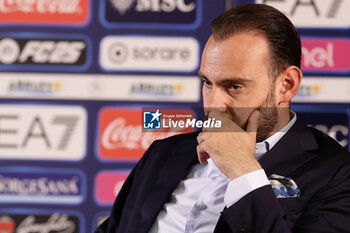 2024-07-26 - Press conference of SSC Napoli’s sport director Giovanni Manna during SSC Napoli's 2024-25 preseason training camp in Castel Di Sangro, Abruzzo, Italy. - NAPOLI - PRESS CONFERENCE AND TRAINING - ITALIAN SERIE A - SOCCER