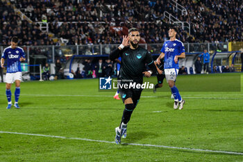 2024-10-31 - celebrates his goal 1-0 Valentin Castellanos (S.S.Lazio) Soccer - Italian ,Serie A - Como 1907 vs S.S.Lazio, 2024-25 game at Stadio Giuseppe Sinigaglia in Como (CO), Italy, 31.10.2024. Photo by Marius Bunduc/LiveMedia - COMO 1907 VS SS LAZIO - ITALIAN SERIE A - SOCCER