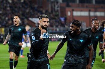 2024-10-31 - celebrates his goal 1-0 Valentin Castellanos (S.S.Lazio) Soccer - Italian ,Serie A - Como 1907 vs S.S.Lazio, 2024-25 game at Stadio Giuseppe Sinigaglia in Como (CO), Italy, 31.10.2024. Photo by Marius Bunduc/LiveMedia - COMO 1907 VS SS LAZIO - ITALIAN SERIE A - SOCCER