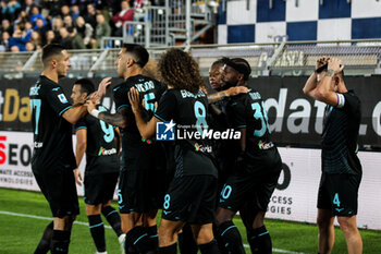 2024-10-31 - celebrates his goal 1-0 Valentin Castellanos (S.S.Lazio) Soccer - Italian ,Serie A - Como 1907 vs S.S.Lazio, 2024-25 game at Stadio Giuseppe Sinigaglia in Como (CO), Italy, 31.10.2024. Photo by Marius Bunduc/LiveMedia - COMO 1907 VS SS LAZIO - ITALIAN SERIE A - SOCCER