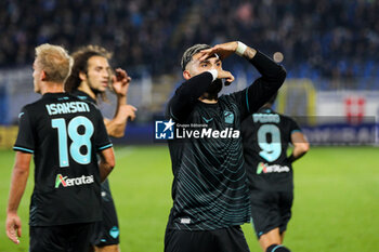 2024-10-31 - celebrates his goal 1-0 Valentin Castellanos (S.S.Lazio) Soccer - Italian ,Serie A - Como 1907 vs S.S.Lazio, 2024-25 game at Stadio Giuseppe Sinigaglia in Como (CO), Italy, 31.10.2024. Photo by Marius Bunduc/LiveMedia - COMO 1907 VS SS LAZIO - ITALIAN SERIE A - SOCCER