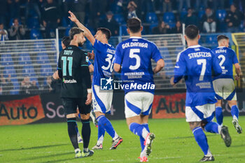 2024-10-31 - celebrates his goal Luca Mazzitelli(Como 1907) Soccer - Italian ,Serie A - Como 1907 vs S.S.Lazio, 2024-25 game at Stadio Giuseppe Sinigaglia in Como (CO), Italy, 31.10.2024. Photo by Marius Bunduc/LiveMedia - COMO 1907 VS SS LAZIO - ITALIAN SERIE A - SOCCER