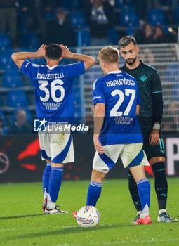 2024-10-31 - celebrates his goal Luca Mazzitelli(Como 1907) Soccer - Italian ,Serie A - Como 1907 vs S.S.Lazio, 2024-25 game at Stadio Giuseppe Sinigaglia in Como (CO), Italy, 31.10.2024. Photo by Marius Bunduc/LiveMedia - COMO 1907 VS SS LAZIO - ITALIAN SERIE A - SOCCER