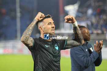 2024-10-31 - Valentin Castellanos (S.S.Lazio)teammates celebrate the victory during Soccer - Italian ,Serie A - Como 1907 vs S.S.Lazio, 2024-25 game at Stadio Giuseppe Sinigaglia in Como (CO), Italy, 31.10.2024. Photo by Marius Bunduc/LiveMedia - COMO 1907 VS SS LAZIO - ITALIAN SERIE A - SOCCER