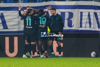 2024-10-31 - Valentin Castellanos (S.S.Lazio)celebrates his goal S.S.Lazio Soccer - Italian ,Serie A - Como 1907 vs S.S.Lazio, 2024-25 game at Stadio Giuseppe Sinigaglia in Como (CO), Italy, 31.10.2024. Photo by Marius Bunduc/LiveMedia - COMO 1907 VS SS LAZIO - ITALIAN SERIE A - SOCCER