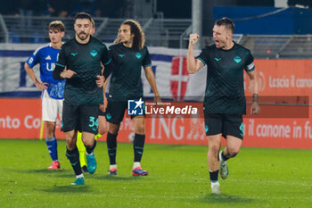 2024-10-31 - Patric(S.S.Lazio) celebrates his goal Soccer - Italian ,Serie A - Como 1907 vs , 2024-25 game at Stadio Giuseppe Sinigaglia in Como (CO), Italy, 31.10.2024. Photo by Marius Bunduc/LiveMedia - COMO 1907 VS SS LAZIO - ITALIAN SERIE A - SOCCER