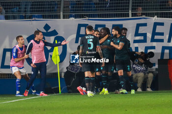 2024-10-31 - Matias Vecino(S.S.Lazio) celebrates his goal Soccer - Italian ,Serie A - Como 1907 vs , 2024-25 game at Stadio Giuseppe Sinigaglia in Como (CO), Italy, 31.10.2024. Photo by Marius Bunduc/LiveMedia - COMO 1907 VS SS LAZIO - ITALIAN SERIE A - SOCCER