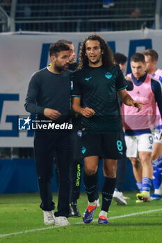 2024-10-31 - The head coach Cesc Fabregas(Como 1907) Matteo Guendouzi(S.S.Lazio)Soccer - Italian ,Serie A - Como 1907 vs S.S.Lazio, 2024-25 game at Stadio Giuseppe Sinigaglia in Como (CO), Italy, 31.10.2024. Photo by Marius Bunduc/LiveMedia - COMO 1907 VS SS LAZIO - ITALIAN SERIE A - SOCCER