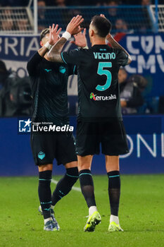 2024-10-31 - Matias Vecino(S.S.Lazio)celebrates Soccer - Italian ,Serie A - Como 1907 vs S.S.Lazio, 2024-25 game at Stadio Giuseppe Sinigaglia in Como (CO), Italy, 31.10.2024. Photo by Marius Bunduc/LiveMedia - COMO 1907 VS SS LAZIO - ITALIAN SERIE A - SOCCER