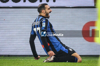 2024-10-30 - Davide ZAPPACOSTA of Atalanta celebrates his goal during the Italian championship Serie A football match between Atalanta BC and AC Monza on 30 October 2024 at Gewiss Stadium in Bergamo, Italy - ATALANTA VS MONZA - ITALIAN SERIE A - SOCCER