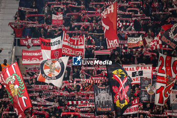 2024-10-30 - Supporters of AC Monza during the Italian championship Serie A football match between Atalanta BC and AC Monza on 30 October 2024 at Gewiss Stadium in Bergamo, Italy - ATALANTA VS MONZA - ITALIAN SERIE A - SOCCER