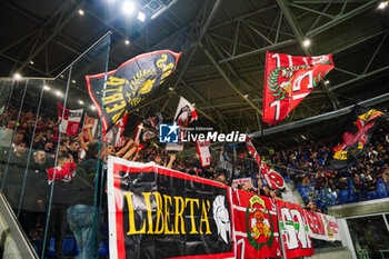 2024-10-30 - AC Monza supporters of curva Davide Pieri during the Italian championship Serie A football match between Atalanta BC and AC Monza on 30 October 2024 at Gewiss Stadium in Bergamo, Italy - ATALANTA VS MONZA - ITALIAN SERIE A - SOCCER