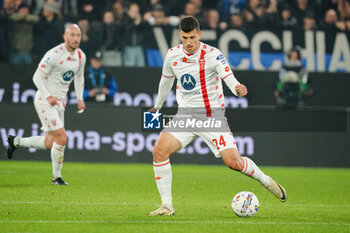 2024-10-30 - Mirko Maric (AC Monza) during the Italian championship Serie A football match between Atalanta BC and AC Monza on 30 October 2024 at Gewiss Stadium in Bergamo, Italy - ATALANTA VS MONZA - ITALIAN SERIE A - SOCCER