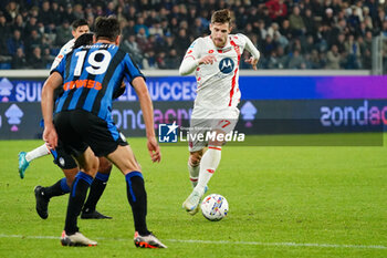 2024-10-30 - Georgios Kyriakopoulos (AC Monza) during the Italian championship Serie A football match between Atalanta BC and AC Monza on 30 October 2024 at Gewiss Stadium in Bergamo, Italy - ATALANTA VS MONZA - ITALIAN SERIE A - SOCCER